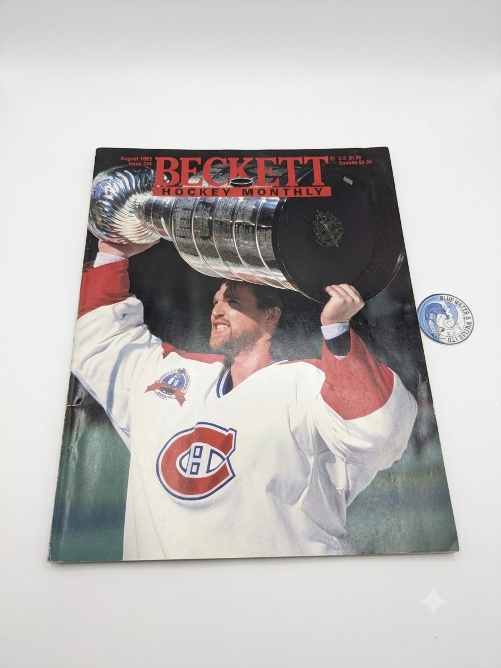 August 1993 Patrick Roy Cover #34, Beckett Hockey Monthly Magazine Steve Yzerman